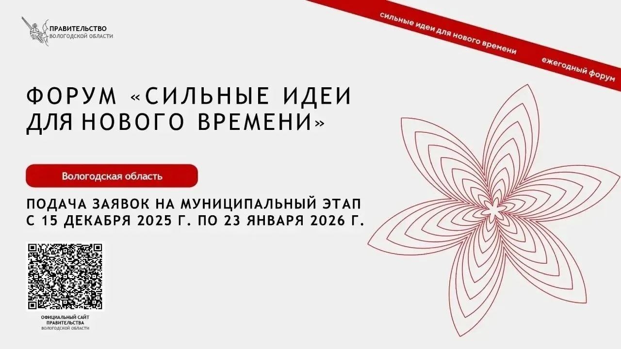 15 декабря открывается сбор идей на участие в муниципальном этапе Форума «Сильные идеи для нового времени».